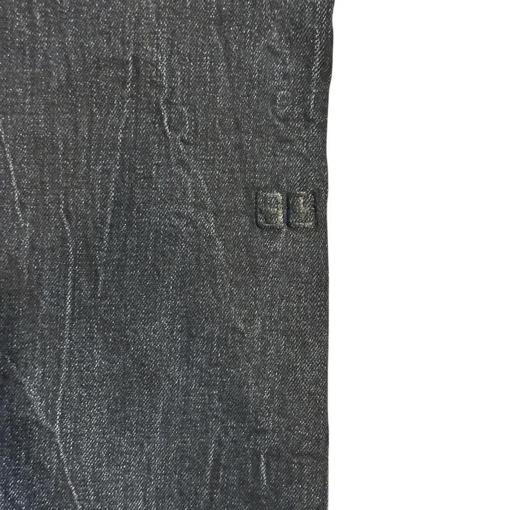Ksubi Chitch Slim Fit Raw Hem Stretch Denim Jeans in Marbled Black Men’s 34 $220